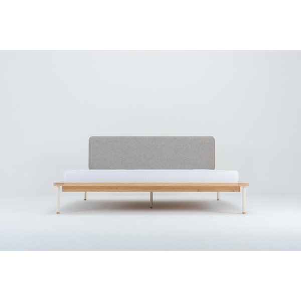 Двойно легло от дъбова дървесина , 180 x 200 cm Fina - Gazzda-image-4