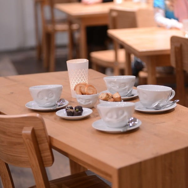 Бяла порцеланова чаша за кафе Happy, обем 200 ml - 58products-image-1