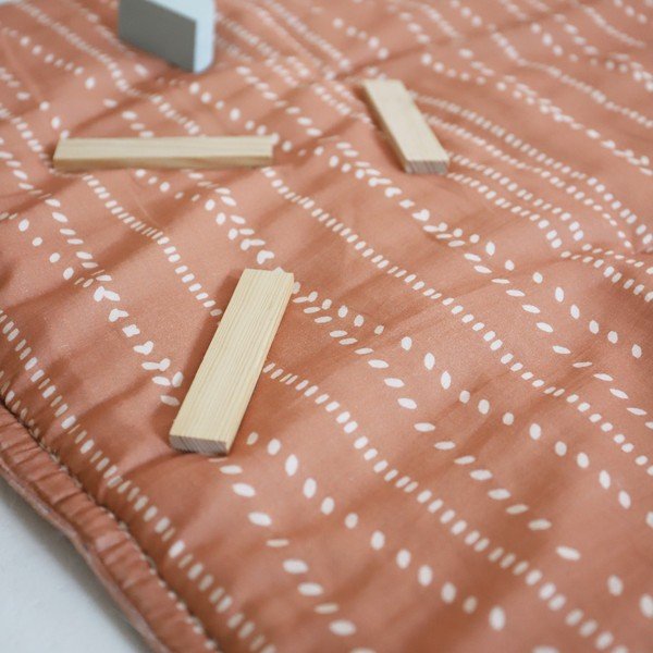 Оранжево детско килимче за игра Nepo Terracotta – Nattiot-image-1