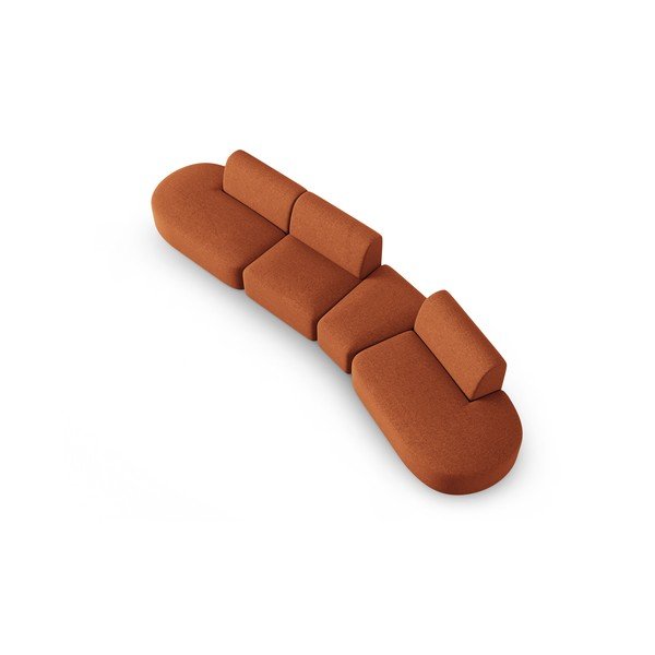 Оранжев диван 412 cm Shane - Micadoni Home-image-3