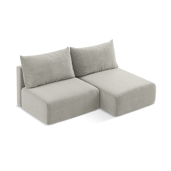 Светлосив разтегателен ъглов диван с място за съхранение (десен ъгъл) Kalena – Makamii-image-3