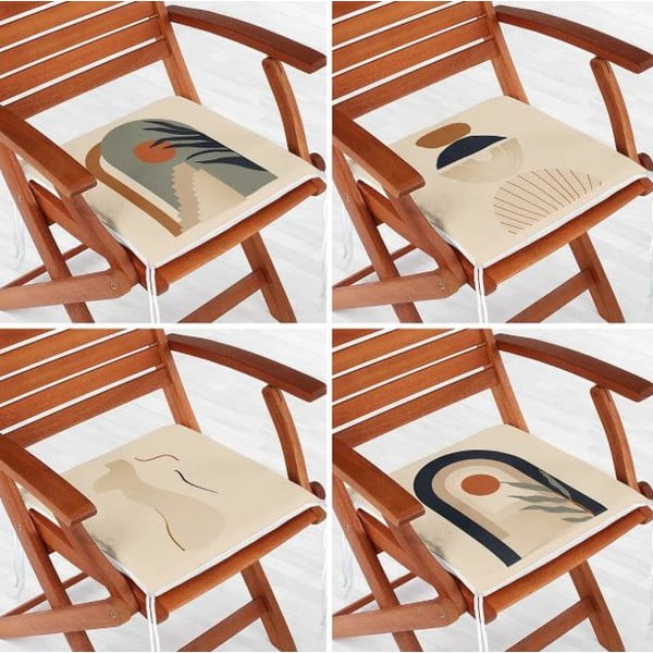 Възглавници за сядане в комплект от 4 бр. 42x42 cm Illustrated Arch – Mila Home-image-1