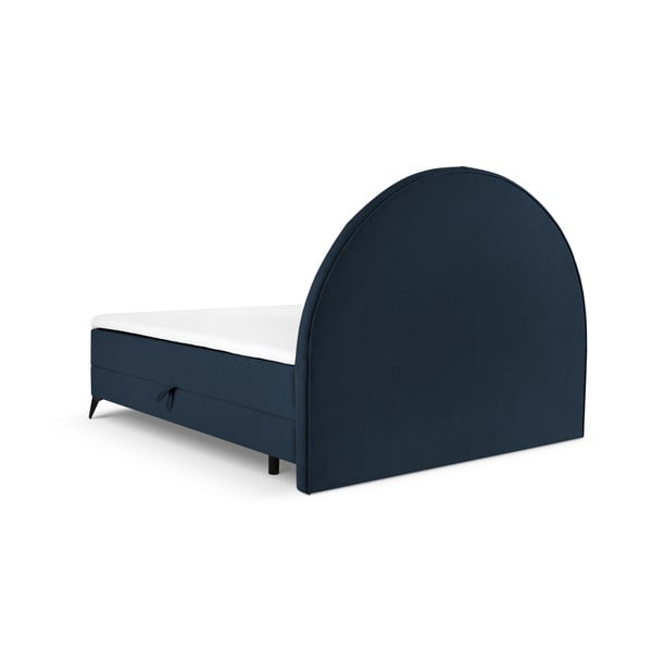 Тъмносиньо боксспринг легло с място за съхранение 180x200 cm Sunset - Cosmopolitan Design-image-3