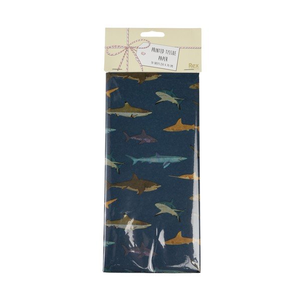Хартиени салфетки в комплект от 10 бр. Sharks - Rex London-image-2