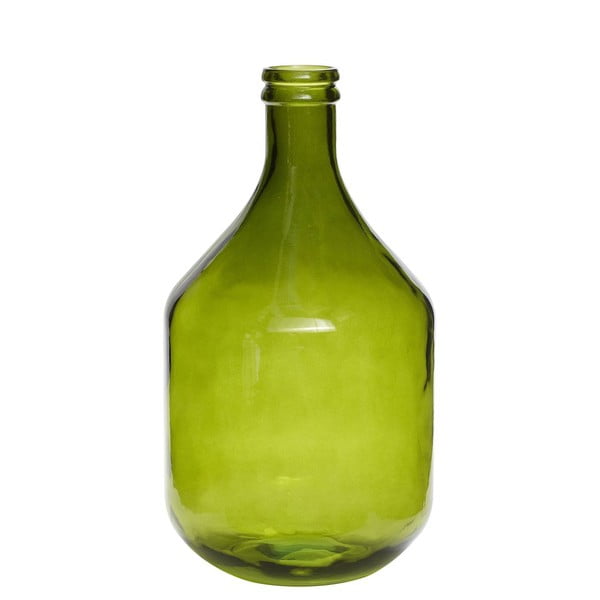 Velká skleněná lahev, zelená