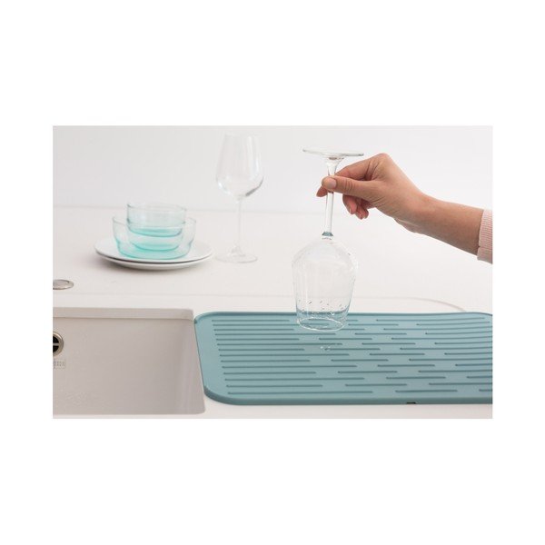 Синя силиконова тава за миене на съдове - Brabantia-image-3