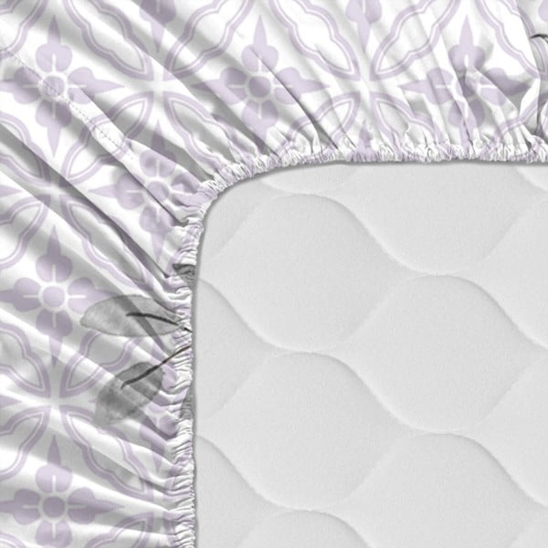 Памучен чаршаф , 105 x 200 cm Delicate Bouquet - Happy Friday Basic-image-3