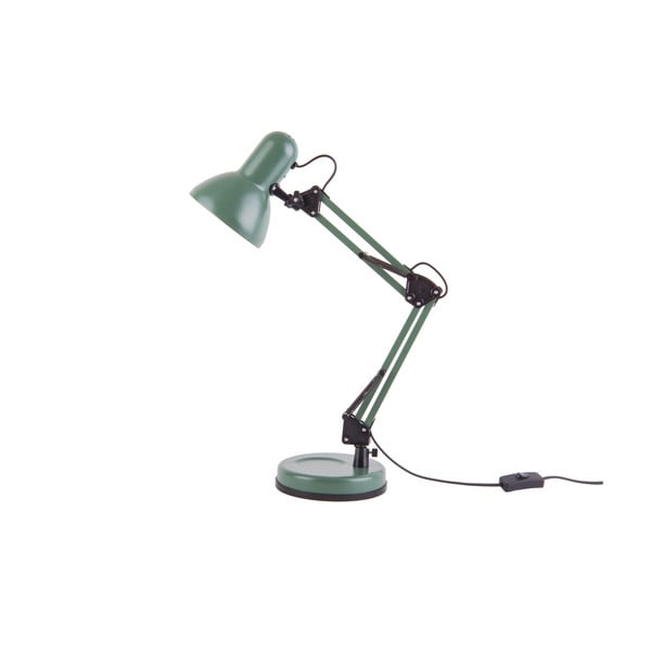 Зелена настолна лампа с черни детайли , ø 12,5 cm Hobby - Leitmotiv