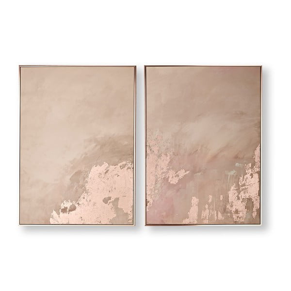 Комплект от 2 картини Rose Gold Serenity, 60 x 80 cm - Graham & Brown
