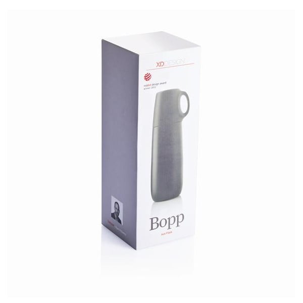 Черен термос с чаша XD Design , 600 ml Bopp - XD Design-image-1