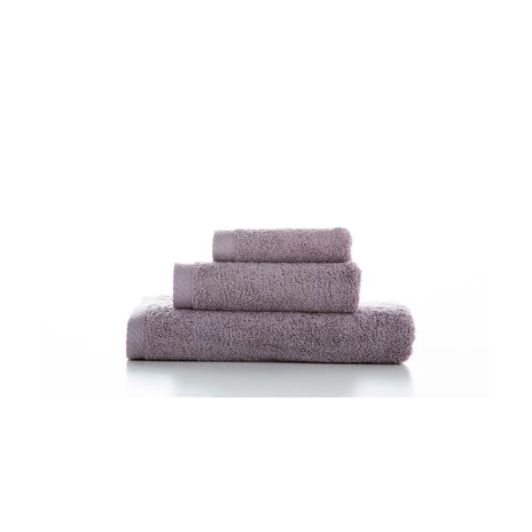 Комплект от 3 лилави памучни кърпи , 70 x 140 cm Lisa Coral - El Delfin