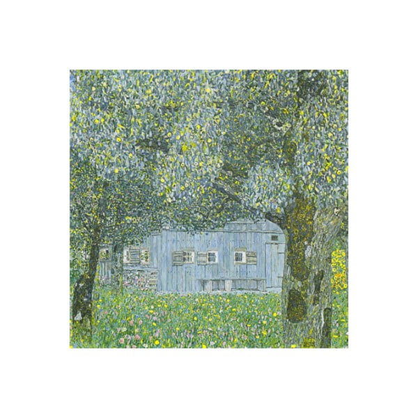 Reprodukce obrazu Gustav Klimt - Upper Austrian Farmhouse, 50 x 50 cm