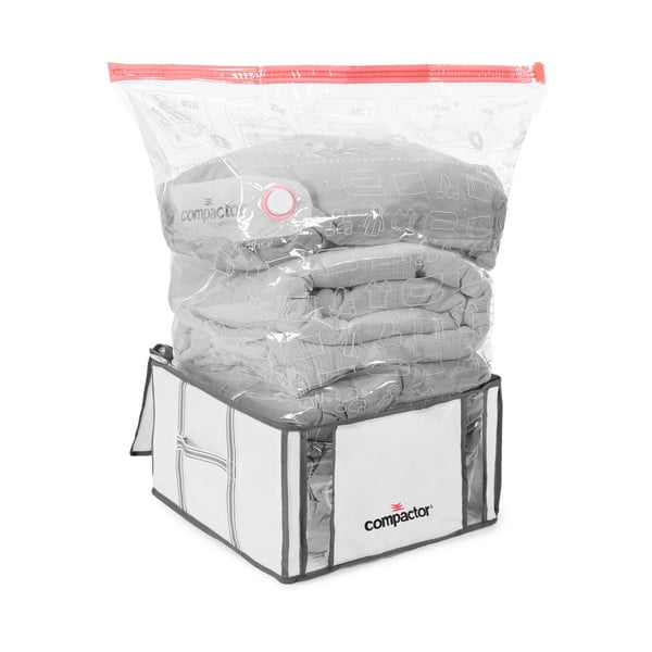 Вакуумна подсилена текстилна кутия за съхранение на дрехи 42x25x25 cm Life – Compactor-image-4