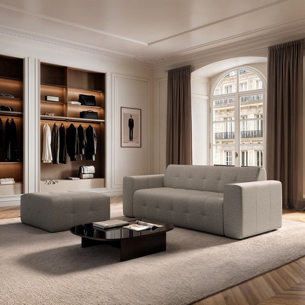 Светлокафяв диван 223 cm Tuil – Rodier-image-1