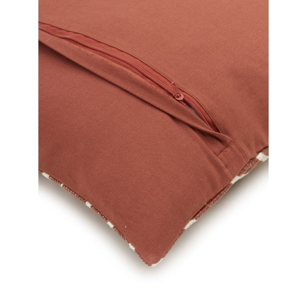 Кафява памучна декоративна калъфка за възглавница , 45 x 45 cm Nomad - Westwing Collection-image-4