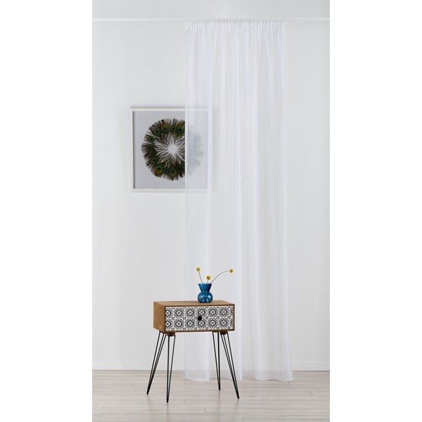 Бяла завеса 300x245 cm Voile - Mendola Fabrics