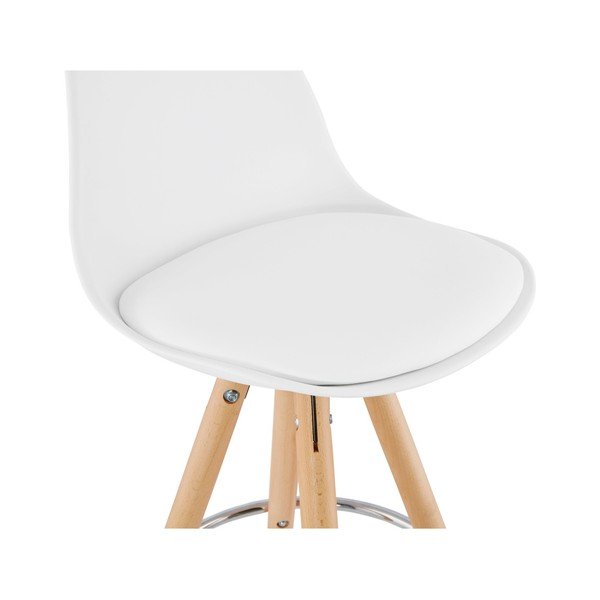 Бял бар стол , височина на седалката 74 cm Anau - Kokoon-image-3