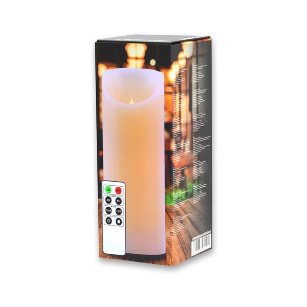 LED свещ с дистанционно управление Восък, височина 20 cm - DecoKing-image-2