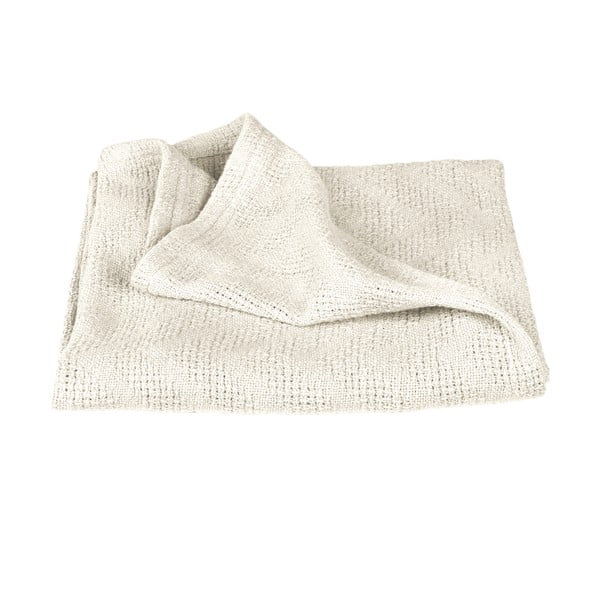 Кремаво плетено бебешко одеяло от органичен памук 80x80 cm Seashells – Roba