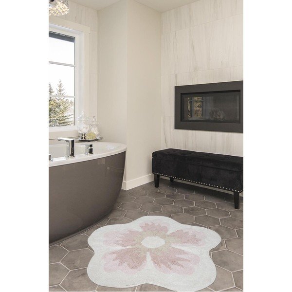 Розов памучен килим за баня Irya Home Collection Lavin - Foutastic-image-1