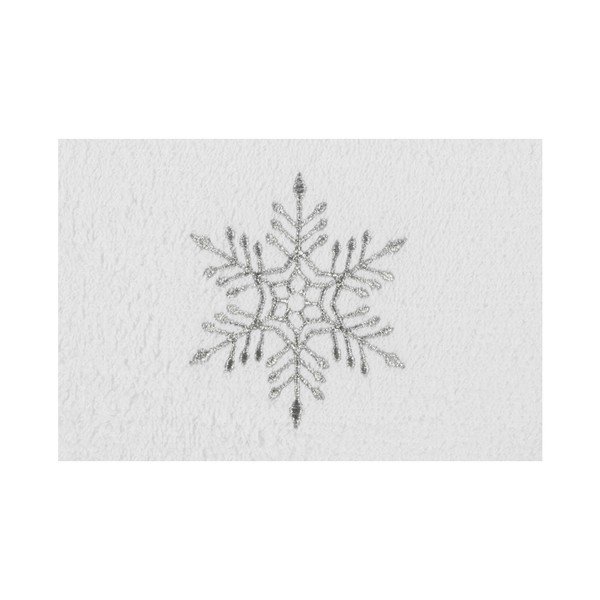 Хавлиена кърпа Christmas Snowflake White, 30 x 50 cm-image-1