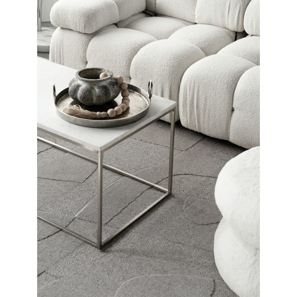 Сив вълнен килим 200x300 cm Morphic Botanica – Agnella-image-4