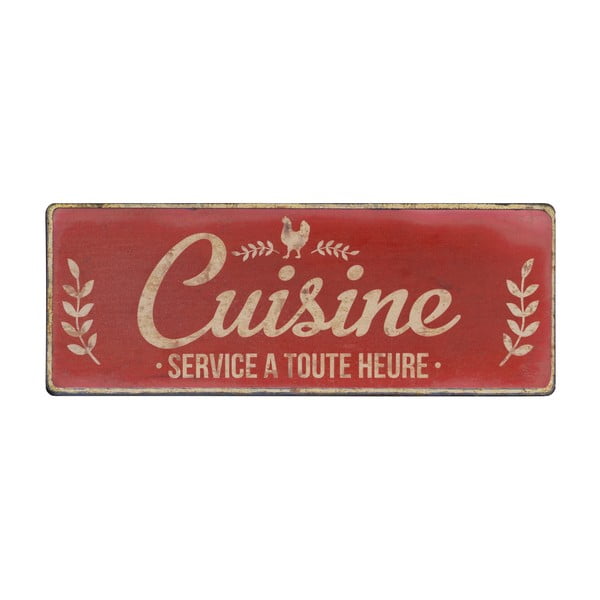 Метална табела 52x19 cm Cuisine – Antic Line