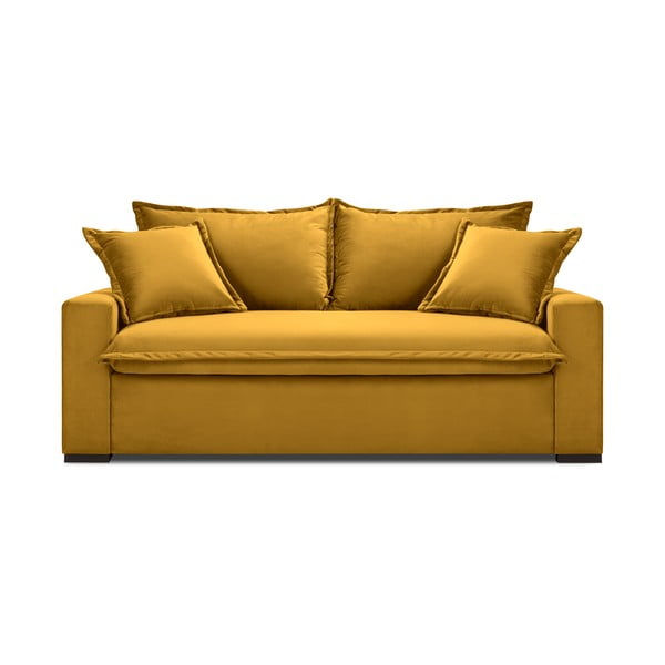 Жълт разтегателен диван Mezzo - Kooko Home