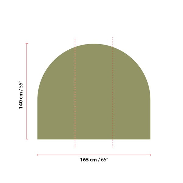Стикер за стена 165x140 cm Olive Green - Ambiance-image-1
