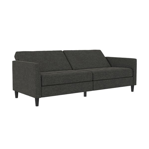 Тъмносив кадифен диван 207 cm Presley – Støraa-image-3