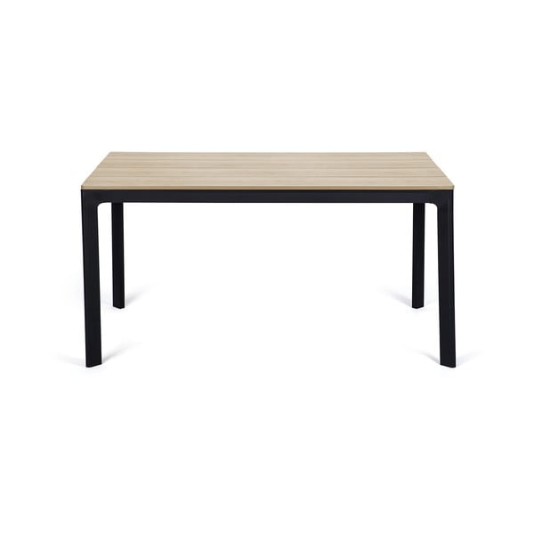 Градински комплект за хранене за 4 лица с черен стол Joanna и маса Thor, 147 x 90 cm Thor & Joanna - Bonami Selection-image-2