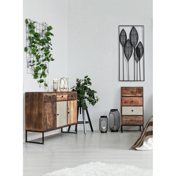 Метална декорация за стена 61x135 cm Adhira – Bizzotto-image-3