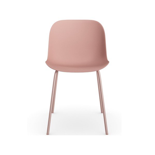 Комплект от 2 розови трапезни стола Ocean - Støraa-image-3