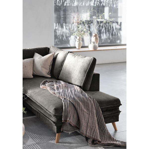 Тъмносив разтегателен ъглов диван (десен ъгъл) Charming Charlie – Miuform-image-4