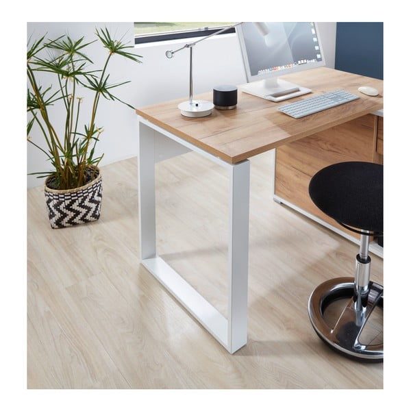 Работна маса от дъб 120x117 cm Lioni - Germania-image-1