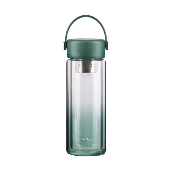 Зелена стъклена бутилка  350 ml Fuori – Vialli Design