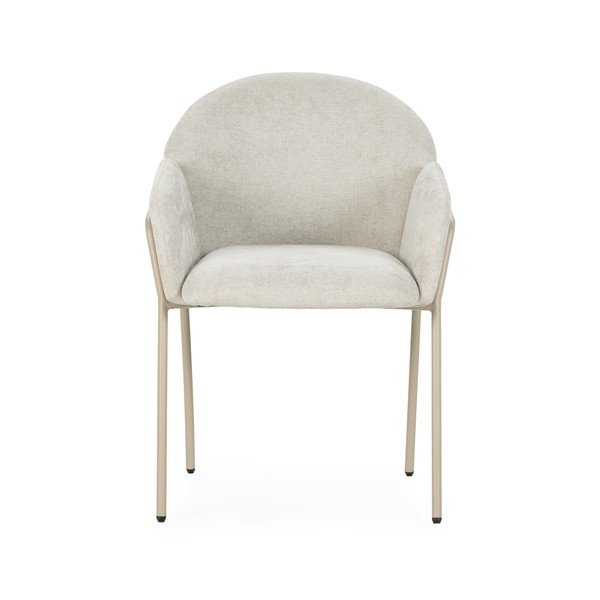 Бежови тапицирани трапезни столове в комплект 2 бр. Aslin – MOME-image-2