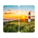 Капаци за печка в комплект от 2 броя от закалено стъкло 52x30 cm Lighthouse - Maximex