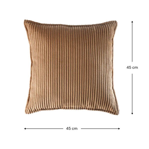 Кафява детска възглавница за диван от рипсено кадифе Block – Wigiwama-image-4