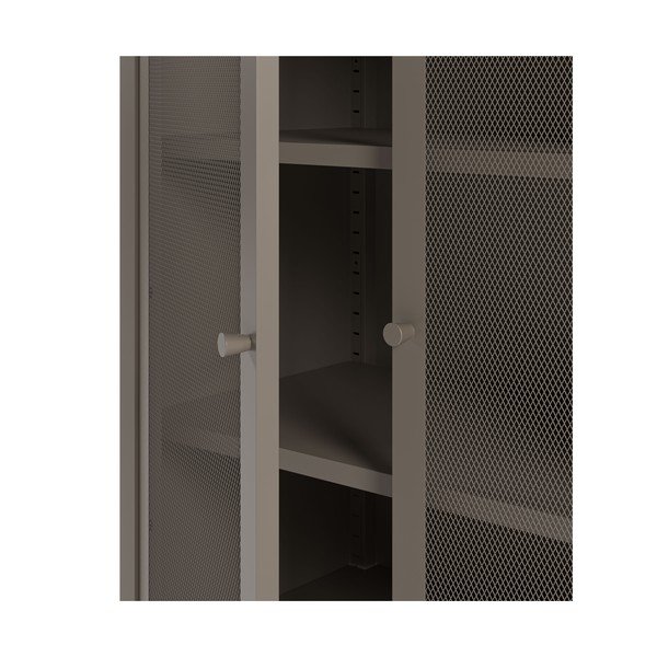 Сиво метално шкафче 70x100x40 cm Fayna – Marckeric-image-4