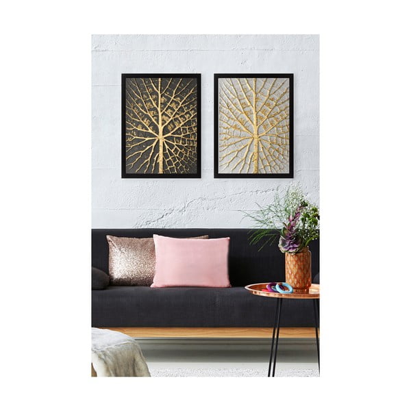 Комплект от 2 изображения Tree Golden - Tablo Center-image-1