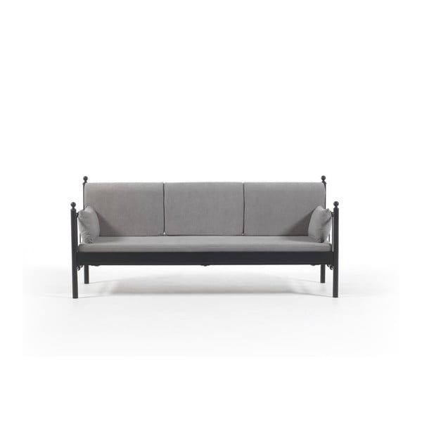 Сив триместен диван за открито Lalas DK, 76 x 209 cm - Unknown