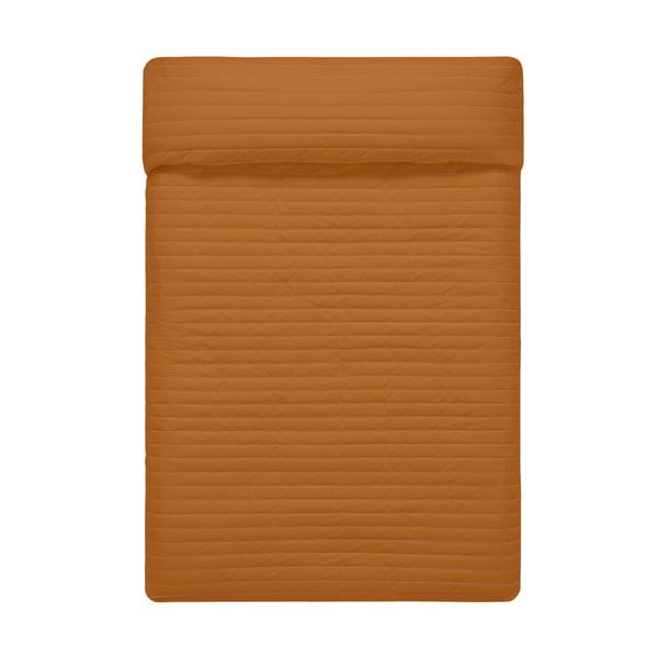 Оранжева и бежова памучна ватирана покривка за легло 180x260 cm Dash - Happy Friday-image-2