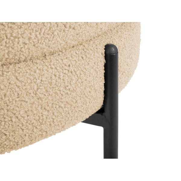 Бежово кресло от плат букле Noble – Leitmotiv-image-1