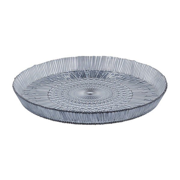 Синя стъклена чиния за сервиране ø 30 cm Kusintha - Bitz