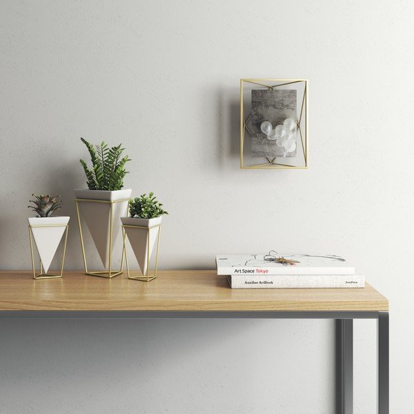 Метална стойка/рамка за стена в златист цвят 15x20 cm Prisma - Umbra-image-3