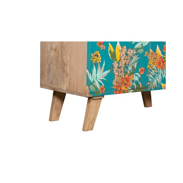 Шкафче в тюркоазен и естествен цвят 90x85x40 cm Reipur – Interia Home & Living-image-4