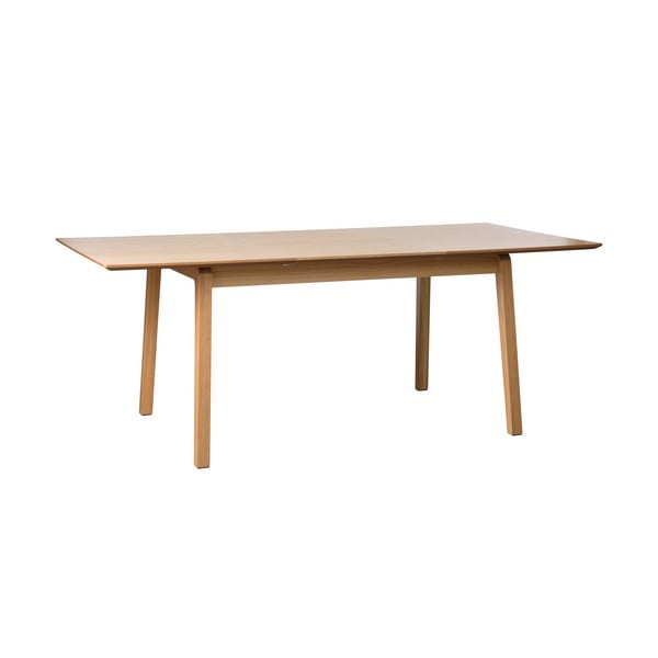 Сгъваема трапезна маса с дъбов плот в естествен цвят 95x200 cm Bari – Unique Furniture-image-2