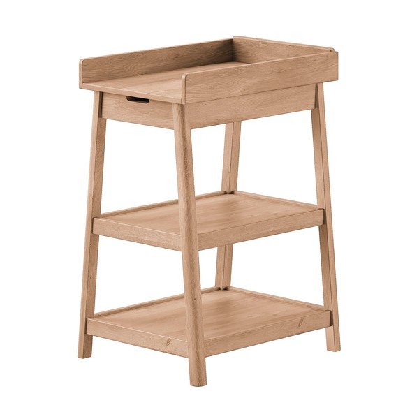 Маса за повиване от масивен дъб в естествен цвят Woods – Vipack