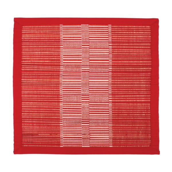 Червена постелка от слама и памук Akita, 35 x 35 cm - Ladelle